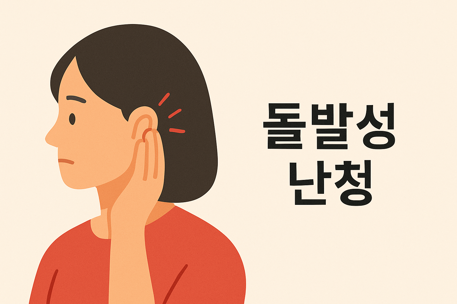갑자기 귀가 안 들려요? 돌발성난청, 초기 대처가 90%를 좌우한다! 설명하는 썸네일 이미지