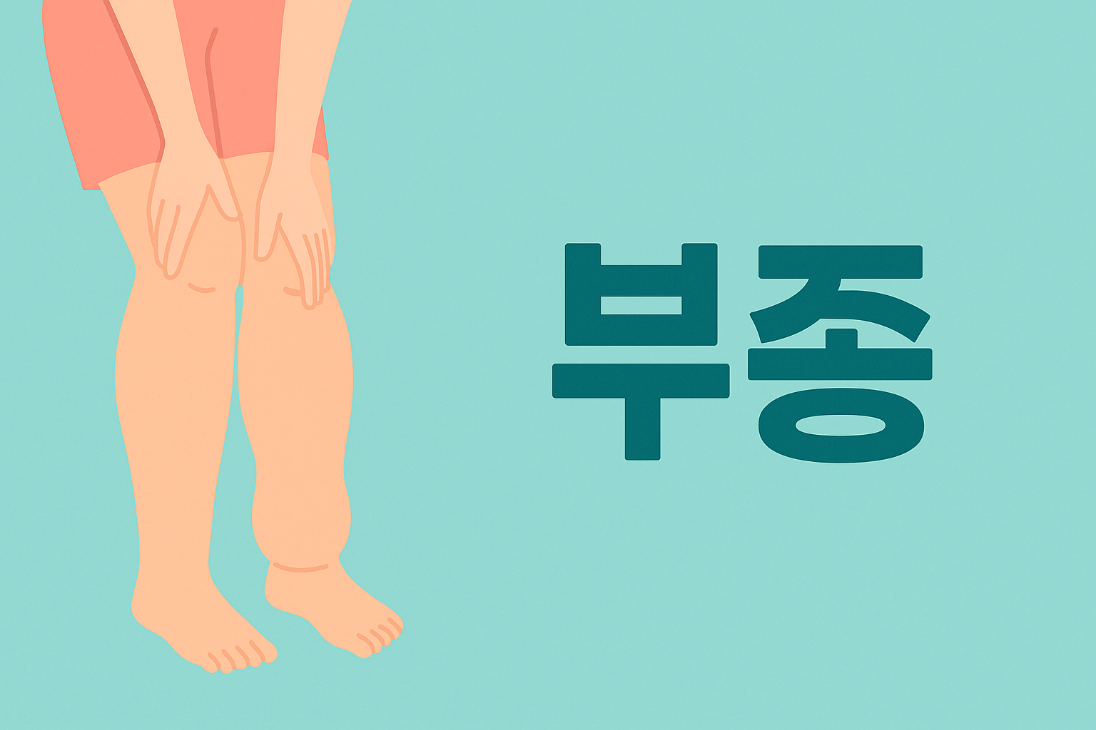 부종 원인과 해결법! 일상 속에서 부기 잡는 법 설명하는 썸네일 이미지