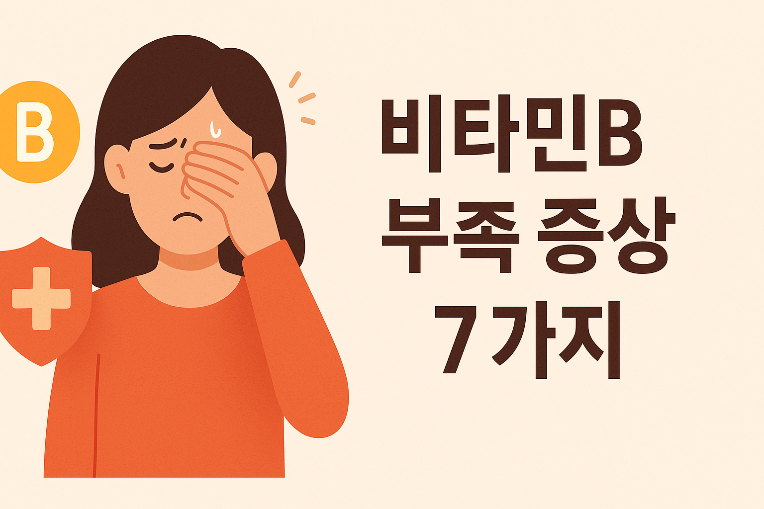 비타민B 부족 증상 7가지, 당신도 해당될 수 있다! 설명하는 썸네일 이미지