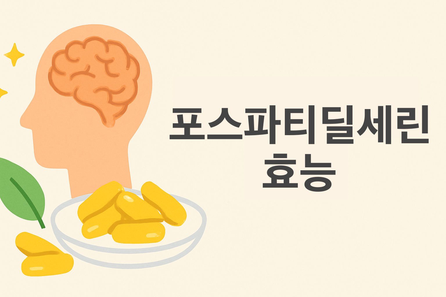 포스파티딜세린 효능, 과학적으로 입증된 효과 총정리 설명하는 썸네일 이미지