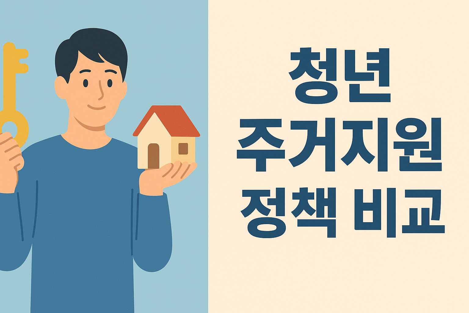 청년 주거지원 정책 비교 총정리! 어떤 제도가 내게 맞을까? 설명하는 썸네일 이미지