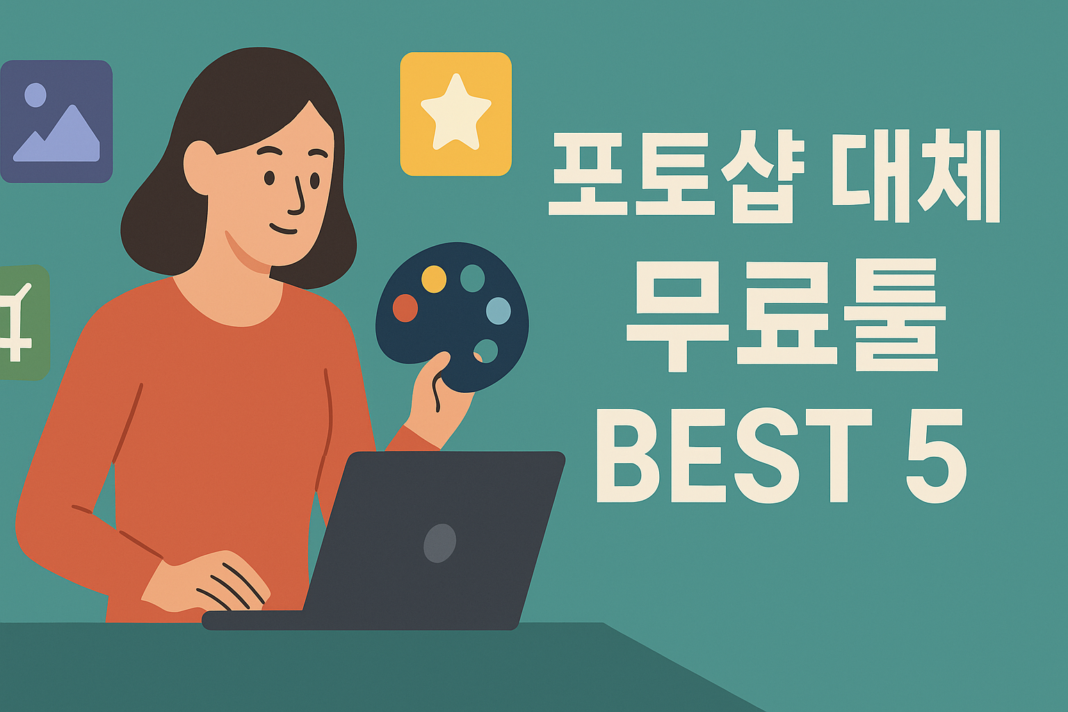 포토샵 대체 무료툴 BEST 5, 무료 이미지 편집툴 총정리! 설명하는 썸네일 이미지