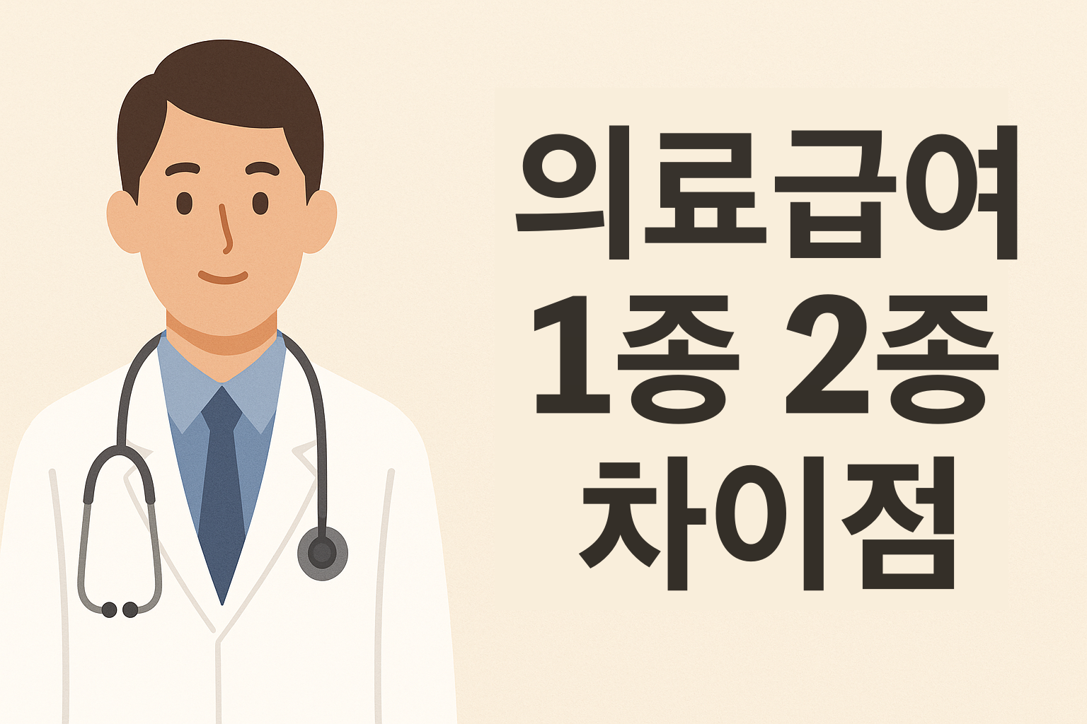 의료급여 1종 vs 2종, 차이점 완벽 정리! 설명하는 썸네일 이미지