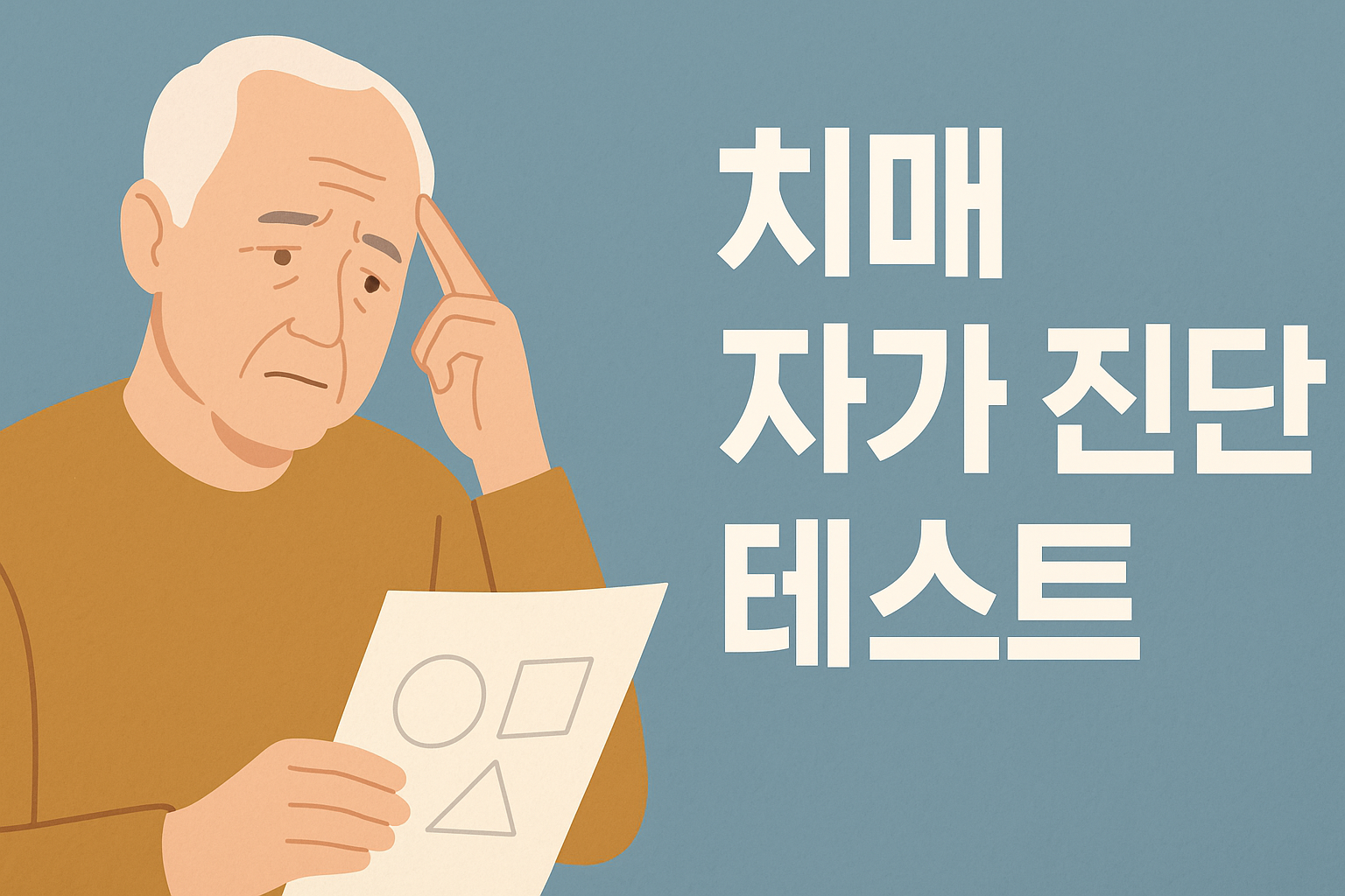 치매 자가 진단 테스트, 집에서도 간편하게 확인하는 방법 설명하는 썸네일 이미지