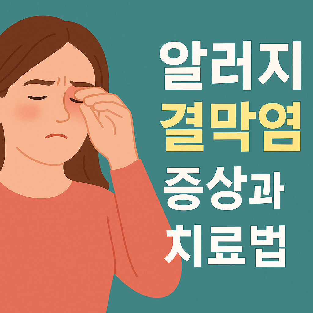 알러지 결막염 증상과 치료법 총정리! 설명하는 썸네일 이미지