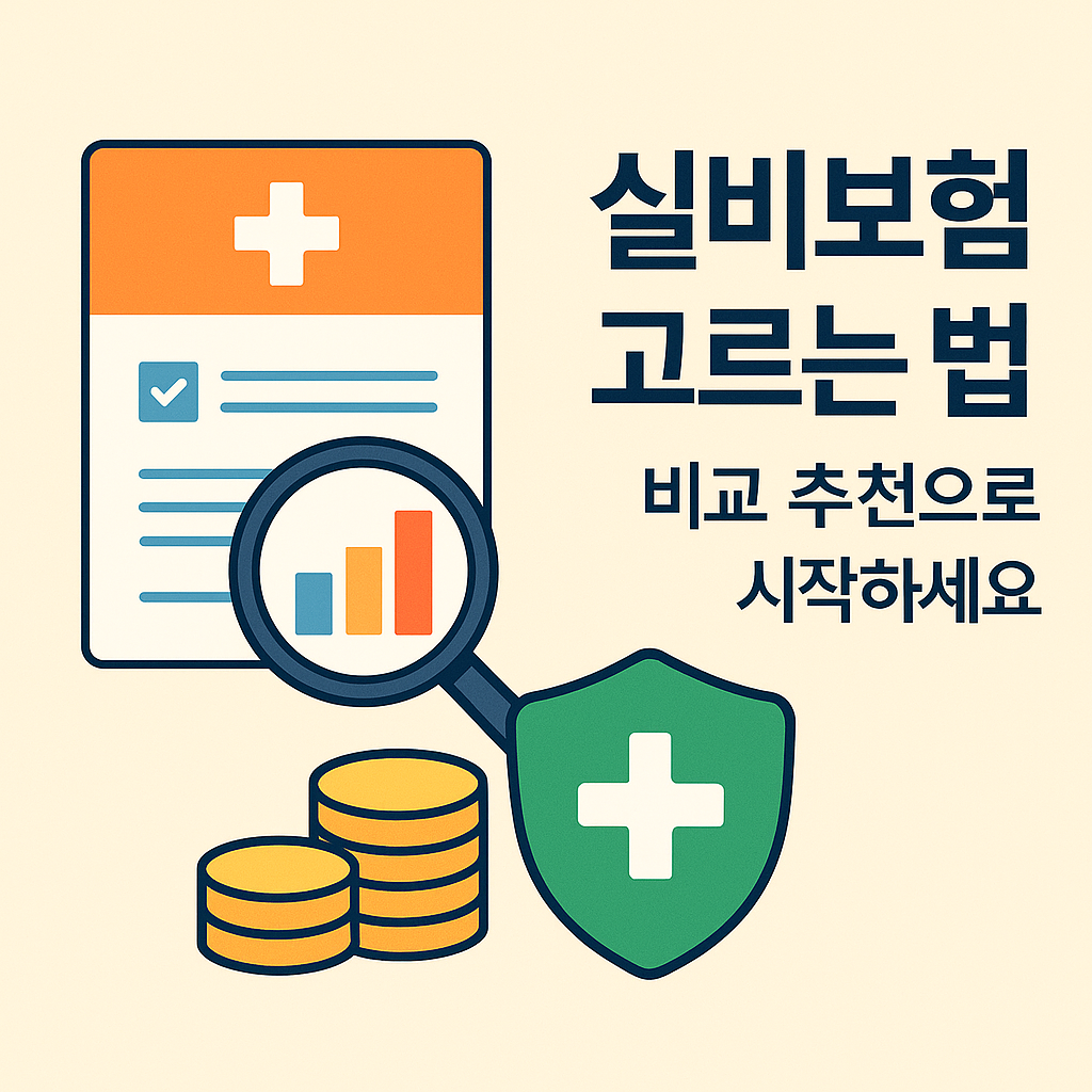 실비보험 고르는 법, 비교 추천으로 시작하세요 설명하는 썸네일 이미지