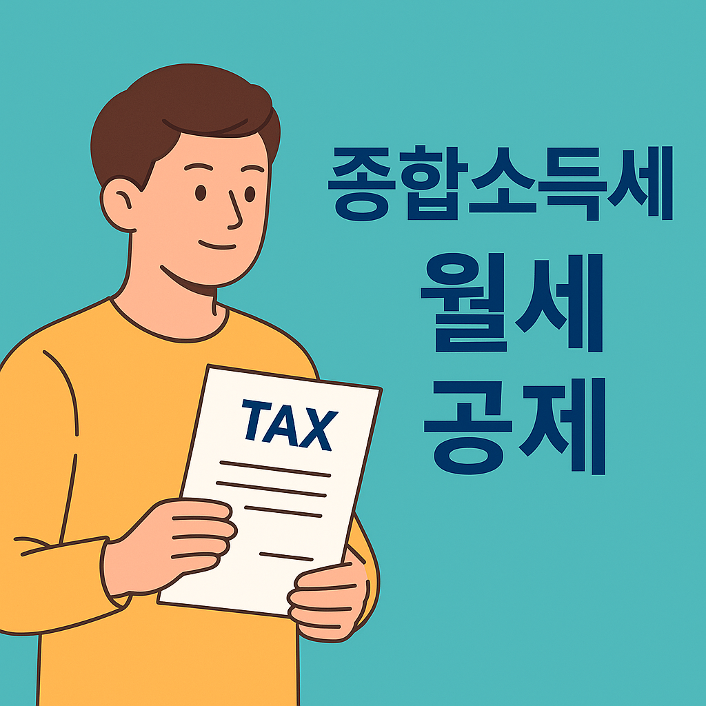 종합소득세 신고할 때 월세 공제 받을 수 있을까? 설명하는 썸네일 이미지