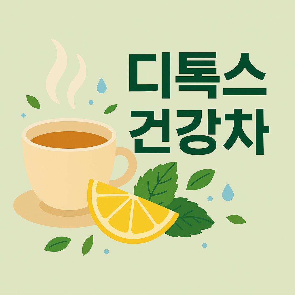 디톡스 효과 좋은 건강차 추천! 몸속 노폐물 싹~ 제거하는 티 BEST 5 설명하는 썸네일 이미지