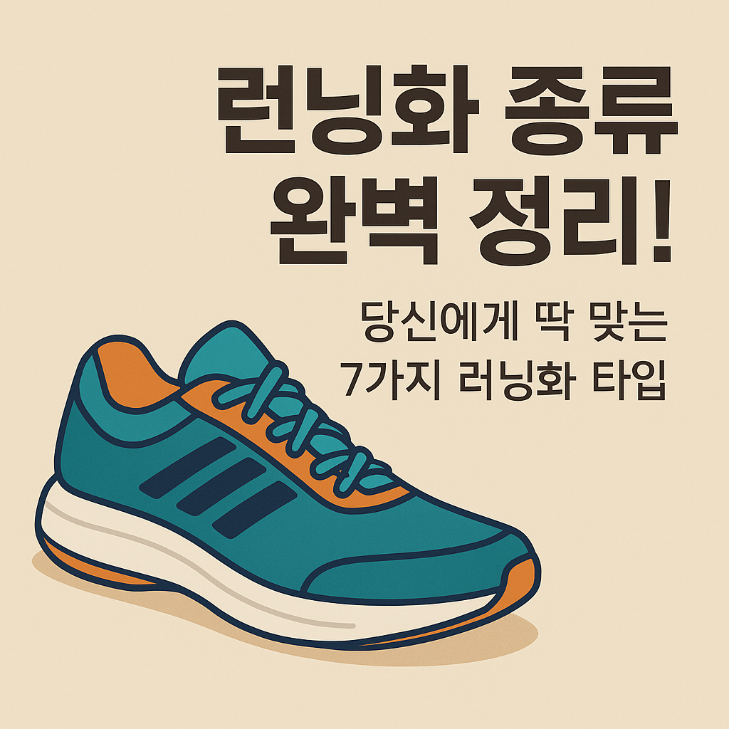 런닝화 종류 완벽 정리! 당신에게 딱 맞는 7가지 러닝화 타입과 선택 팁 설명하는 썸네일 이미지