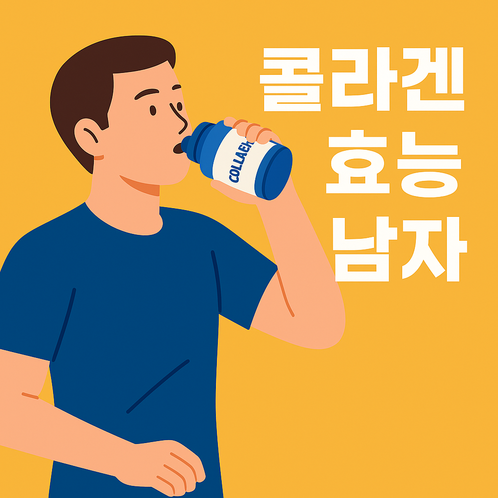 콜라겐 효능 남자: 탈모·피부·체력까지 설명하는 썸네일 이미지