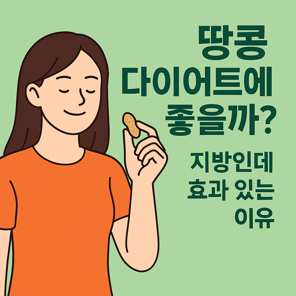 땅콩 다이어트에 좋을까? 지방인데 효과 있는 이유 설명하는 썸네일 이미지