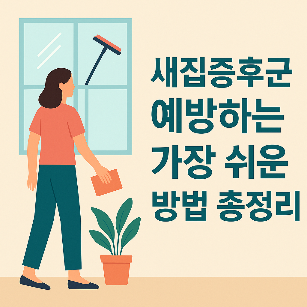 새집증후군 예방하는 가장 쉬운 방법 총정리 설명하는 썸네일 이미지