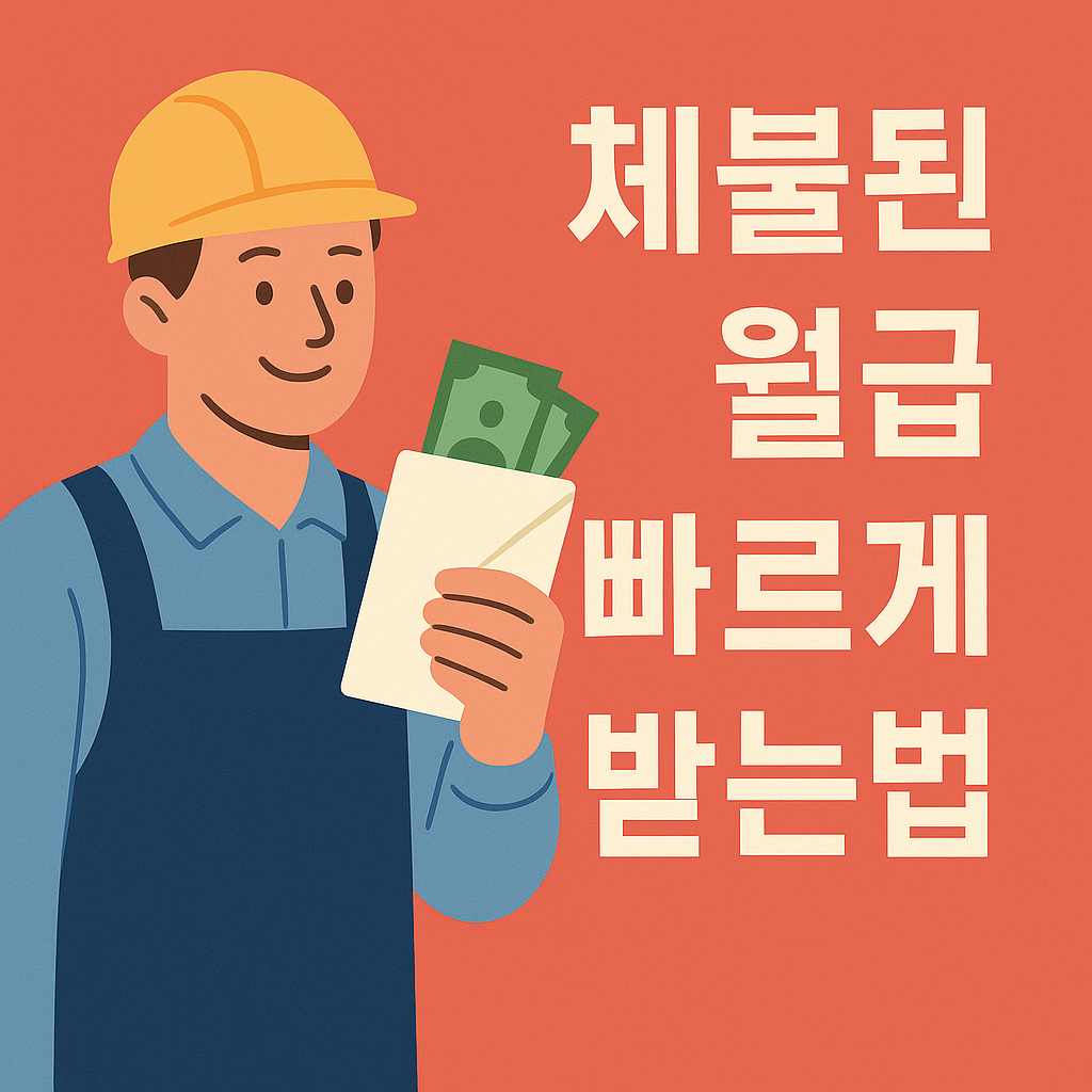 체불된 월급, 빠르게 받는 법 총정리 설명하는 썸네일 이미지