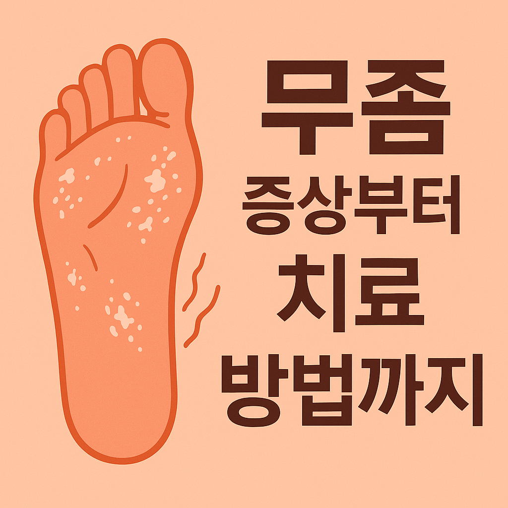무좀 증상부터 치료 방법까지 설명하는 썸네일 이미지