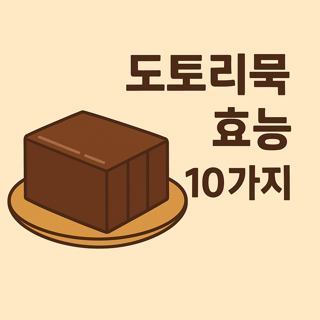 도토리묵 효능 10가지: 건강·다이어트에 좋은 이유 완벽 가이드 설명하는 썸네일 이미지