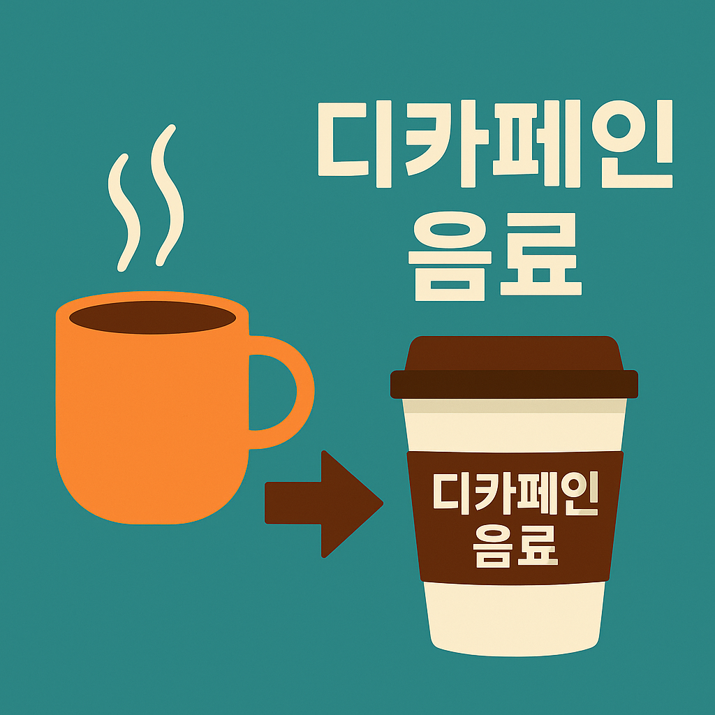 커피 대신 즐기는 디카페인 음료 TOP 7 설명하는 썸네일 이미지