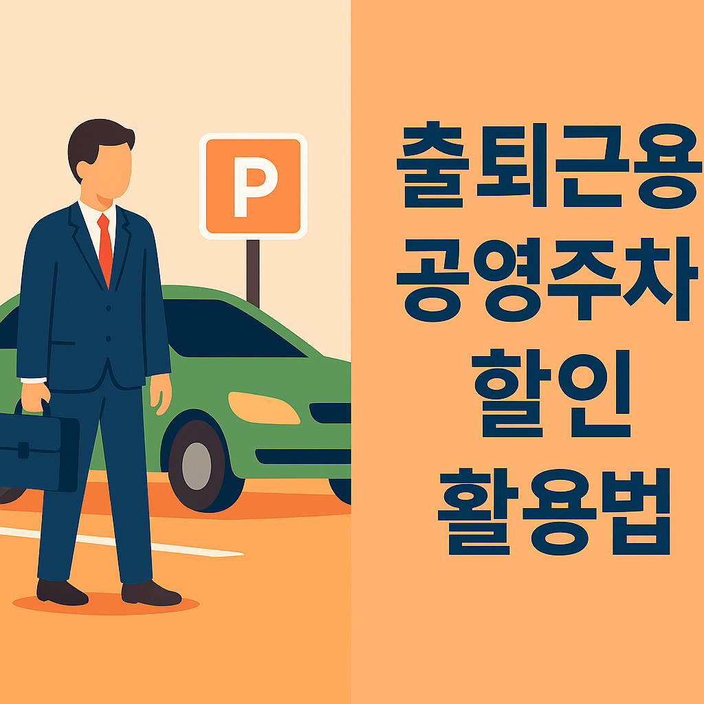 직장인 필수: 출퇴근용 공영주차장 할인 활용법 설명하는 썸네일 이미지