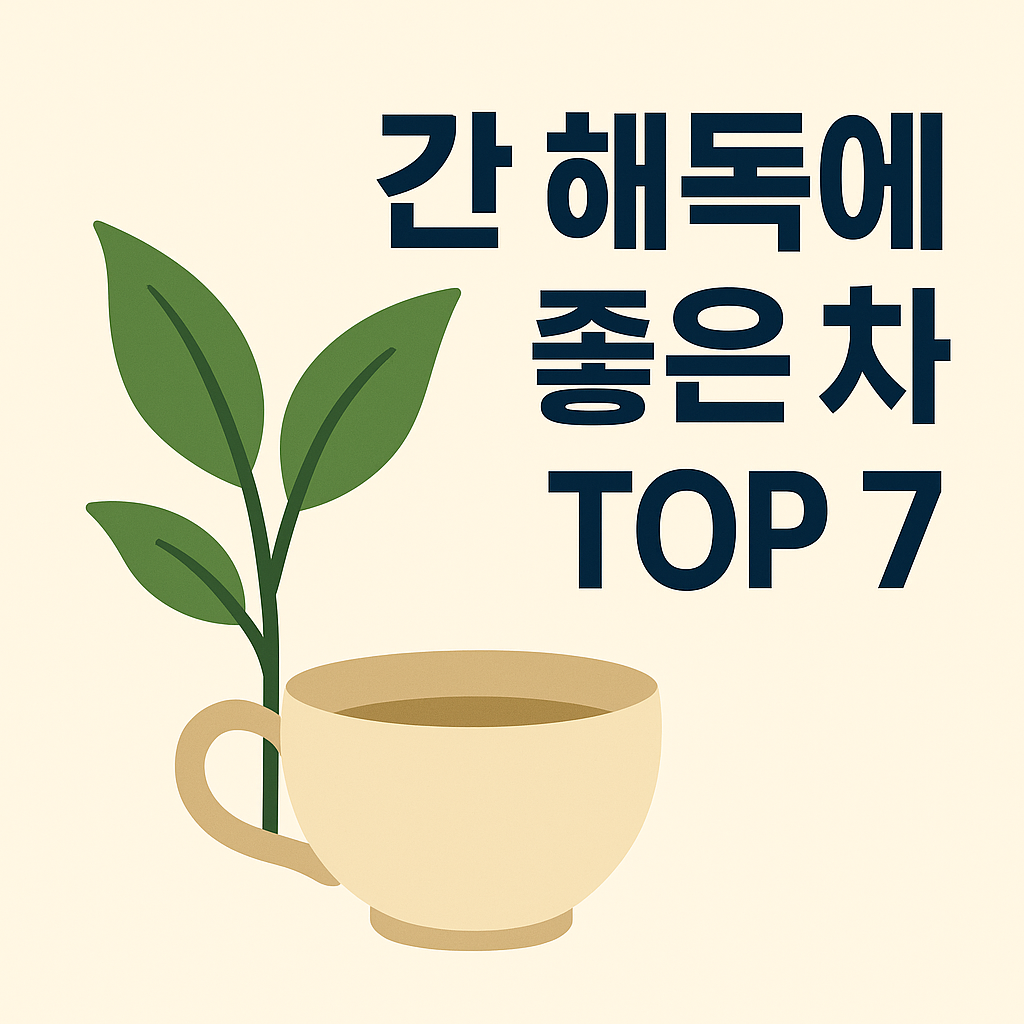 간 해독에 좋은 차 TOP 7 설명하는 썸네일 이미지