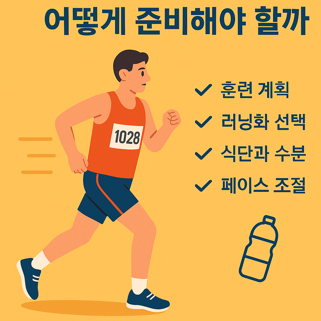 첫 10km 마라톤, 어떻게 준비해야 할까? 설명하는 썸네일 이미지