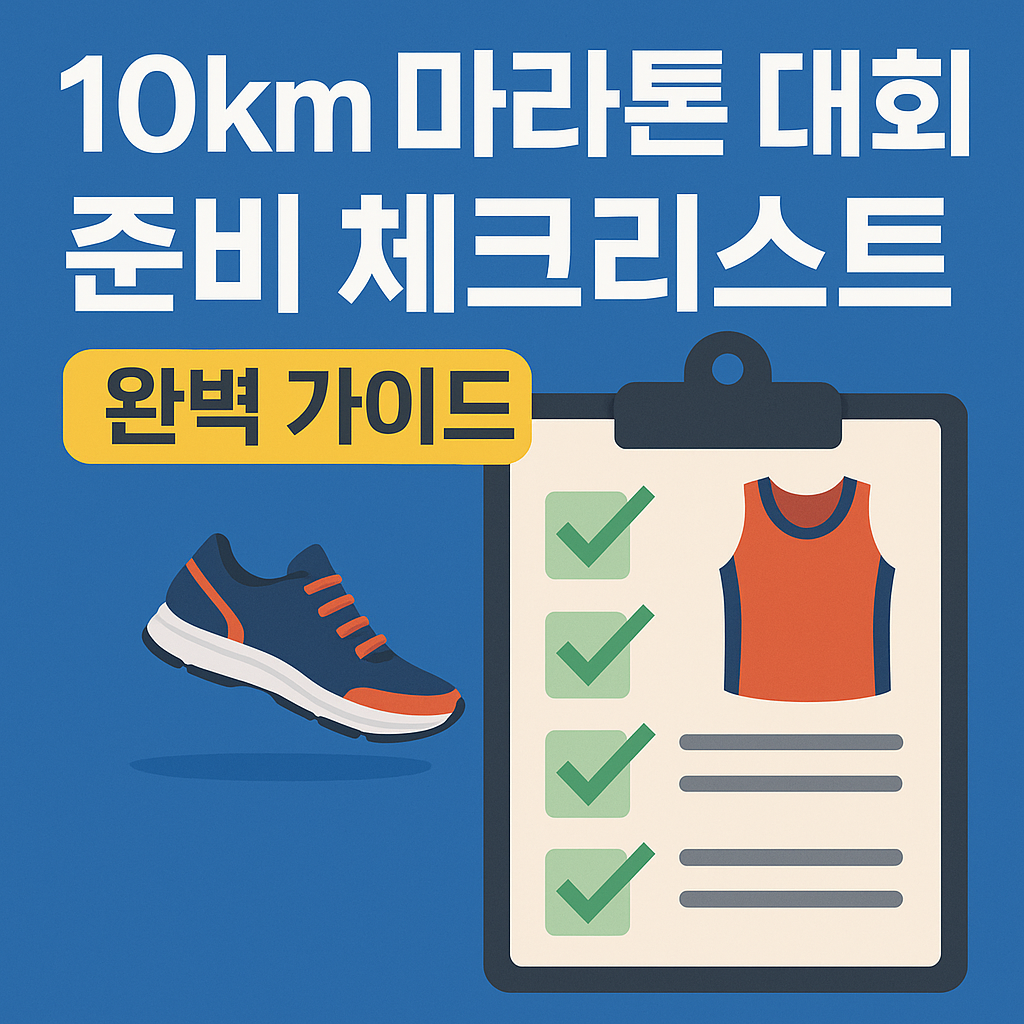 10km 마라톤 대회 준비 체크리스트 완벽 가이드 설명하는 썸네일 이미지