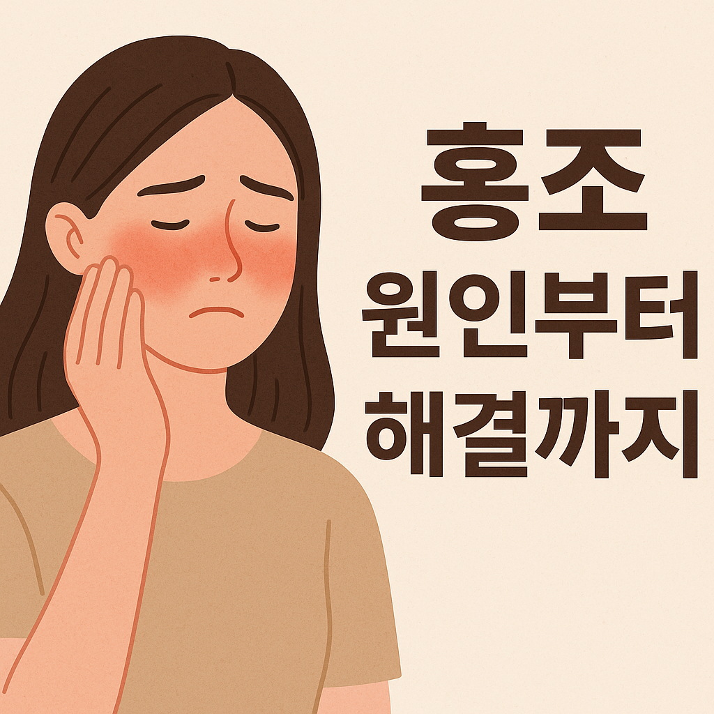 홍조 원인부터 해결까지, 전문가가 알려주는 비밀 설명하는 썸네일 이미지