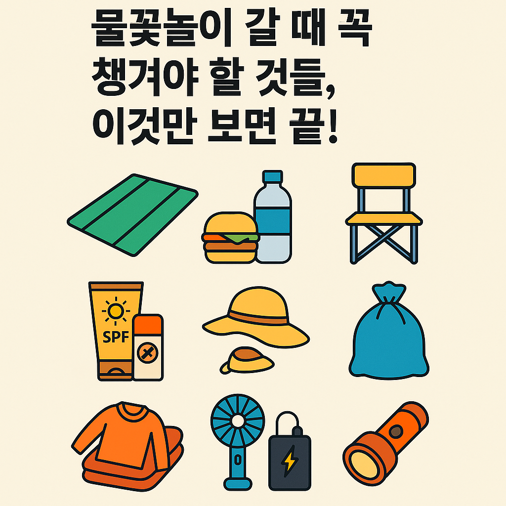 불꽃놀이 갈 때 꼭 챙겨야 할 것들, 이것만 보면 끝! 설명하는 썸네일 이미지