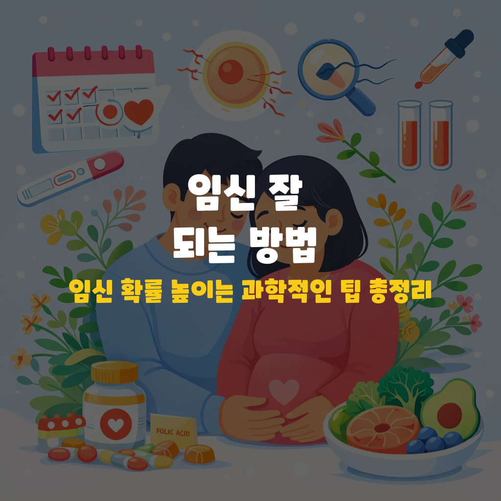 임신 잘 되는 방법, 임신 확률 높이는 과학적인 팁 총정리 설명하는 썸네일 이미지