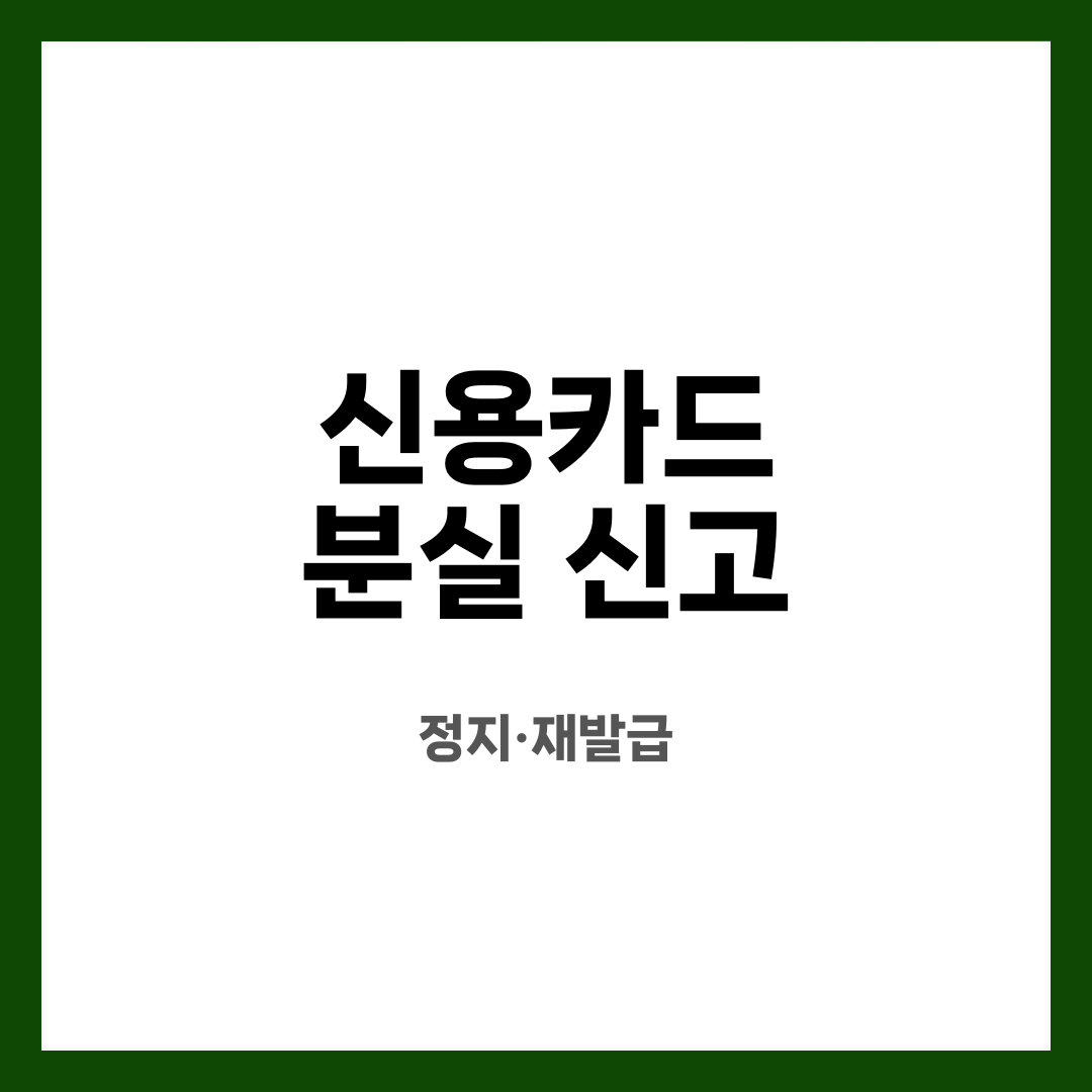 신용카드 분실 신고 9단계, 멘붕 끝! 언제 막아야 할까? 부정사용은 어떻게 막을까? 설명하는 썸네일 이미지
