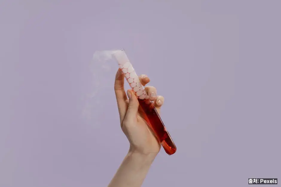 호르몬 변화와 혈관 반응 관련 이미지