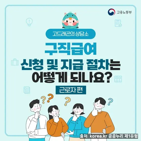 구직급여 신청 절차 안내 - 대한민국 정책브리핑