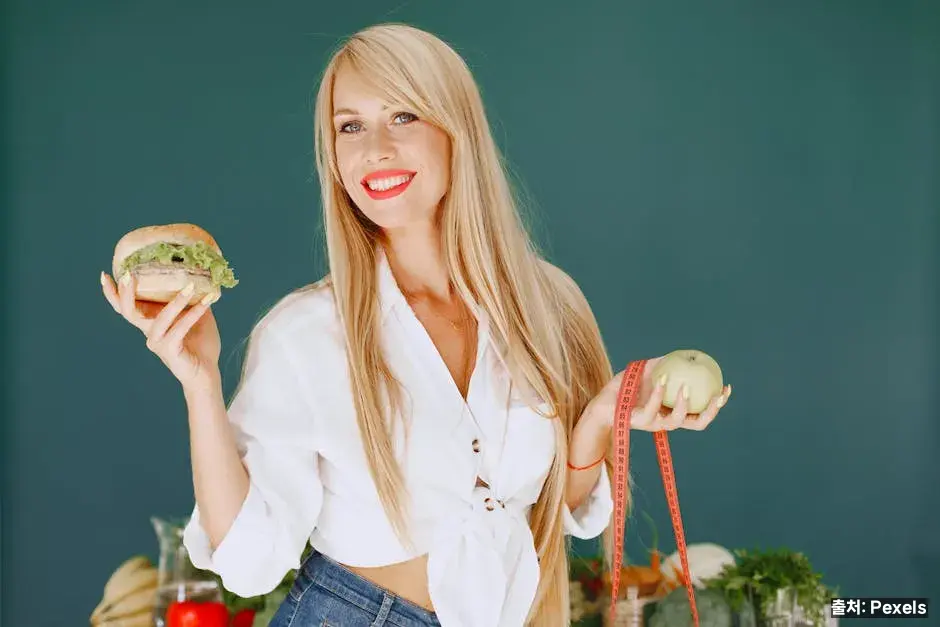 다이어트 관점의 차이 관련 이미지