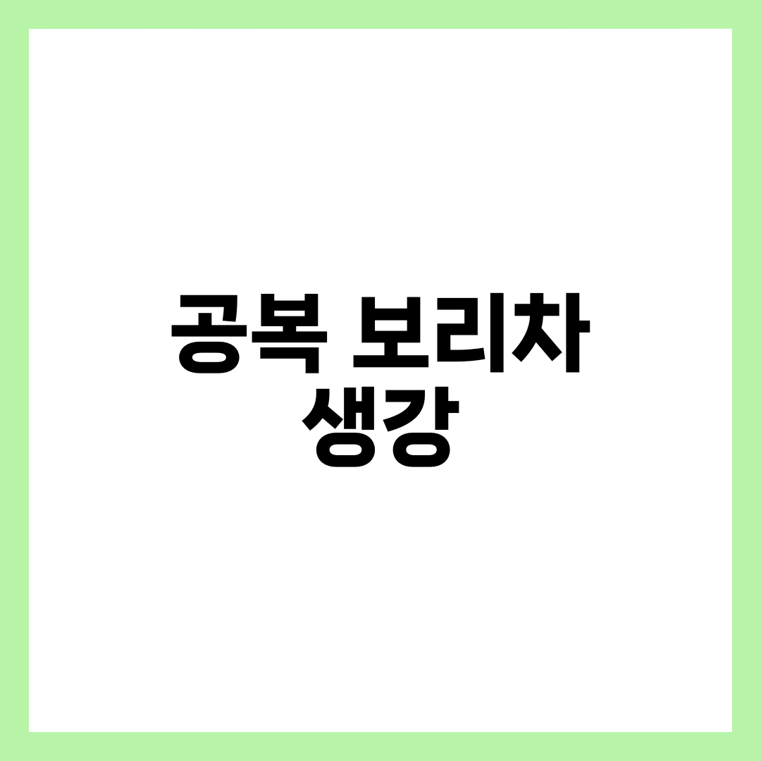 공복 보리차 + 생강, 효과와 주의사항 2