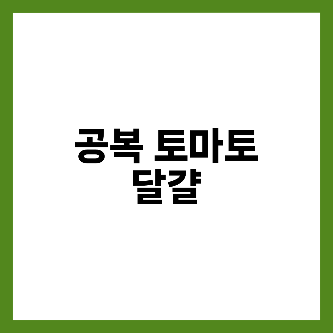 공복 토마토 + 달걀, 효과와 주의사항 1
