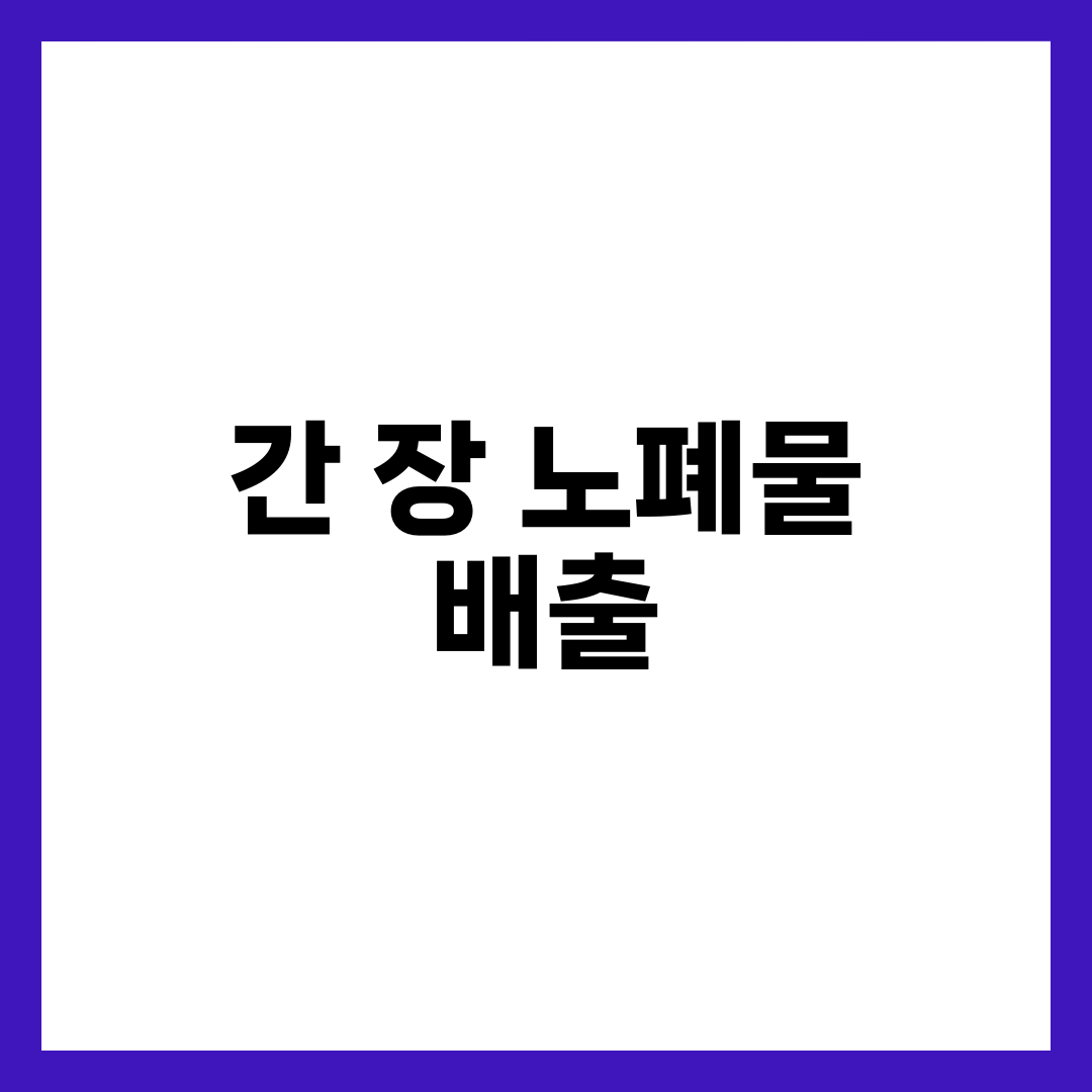 간과 장 건강을 위한 노폐물 배출 음식 추천 6