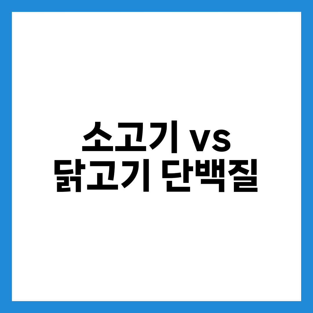 소고기 vs 닭고기, 단백질·칼로리·건강 완벽 비교 설명하는 썸네일 이미지