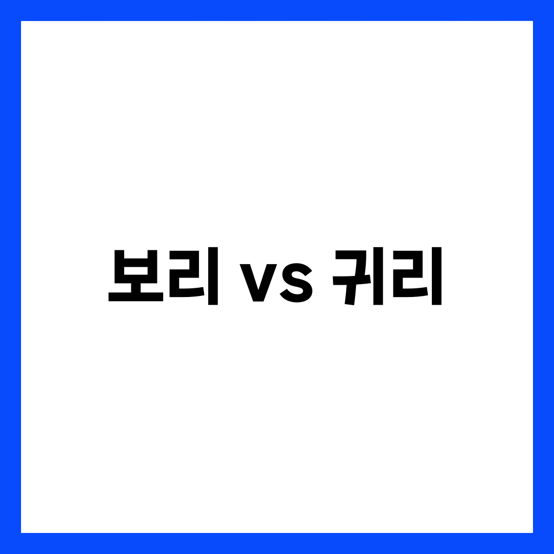 보리 vs 귀리 차이 비교 5가지, 혈당·다이어트·베타글루칸 어떤 잡곡이 더 좋을까 설명하는 썸네일 이미지