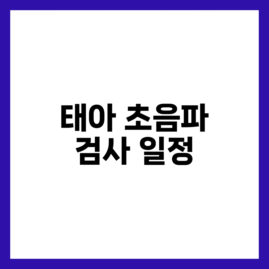 태아 초음파 검사 주차별 일정과 산모가 챙길 점 5가지 설명하는 썸네일 이미지