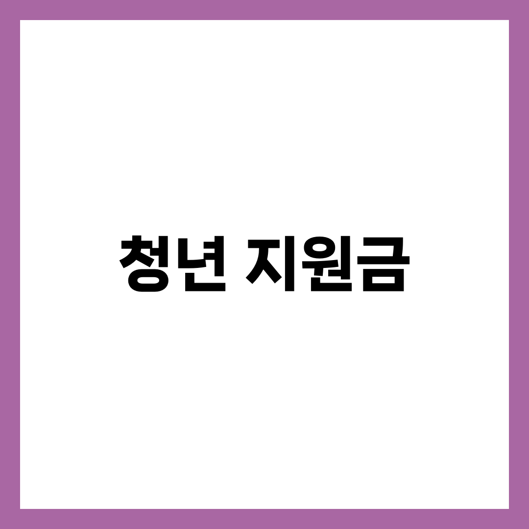 청년 지원금 총정리 8가지와 최대 300만원 받는 자격·신청 방법 완벽 가이드 1