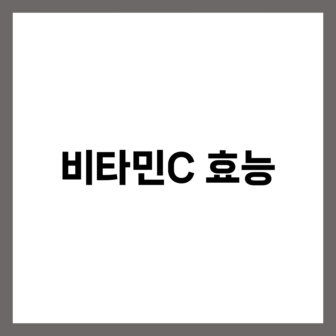 비타민C 효능 완전정리, 건강·피부·피로회복까지 하루 권장량·영양제 선택법 3