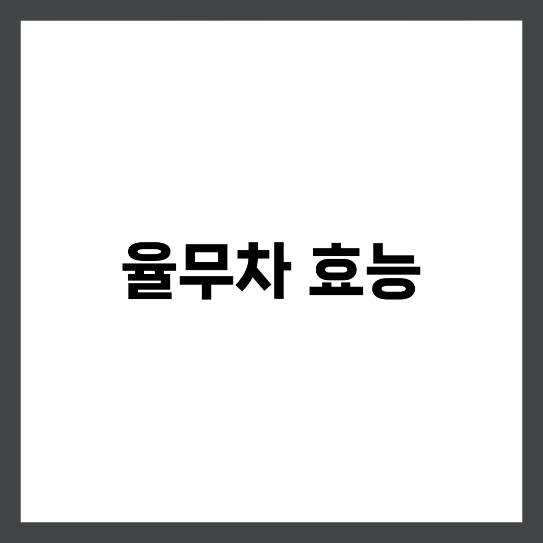 율무차 효능 7가지, 부종·다이어트·피부 관리 10