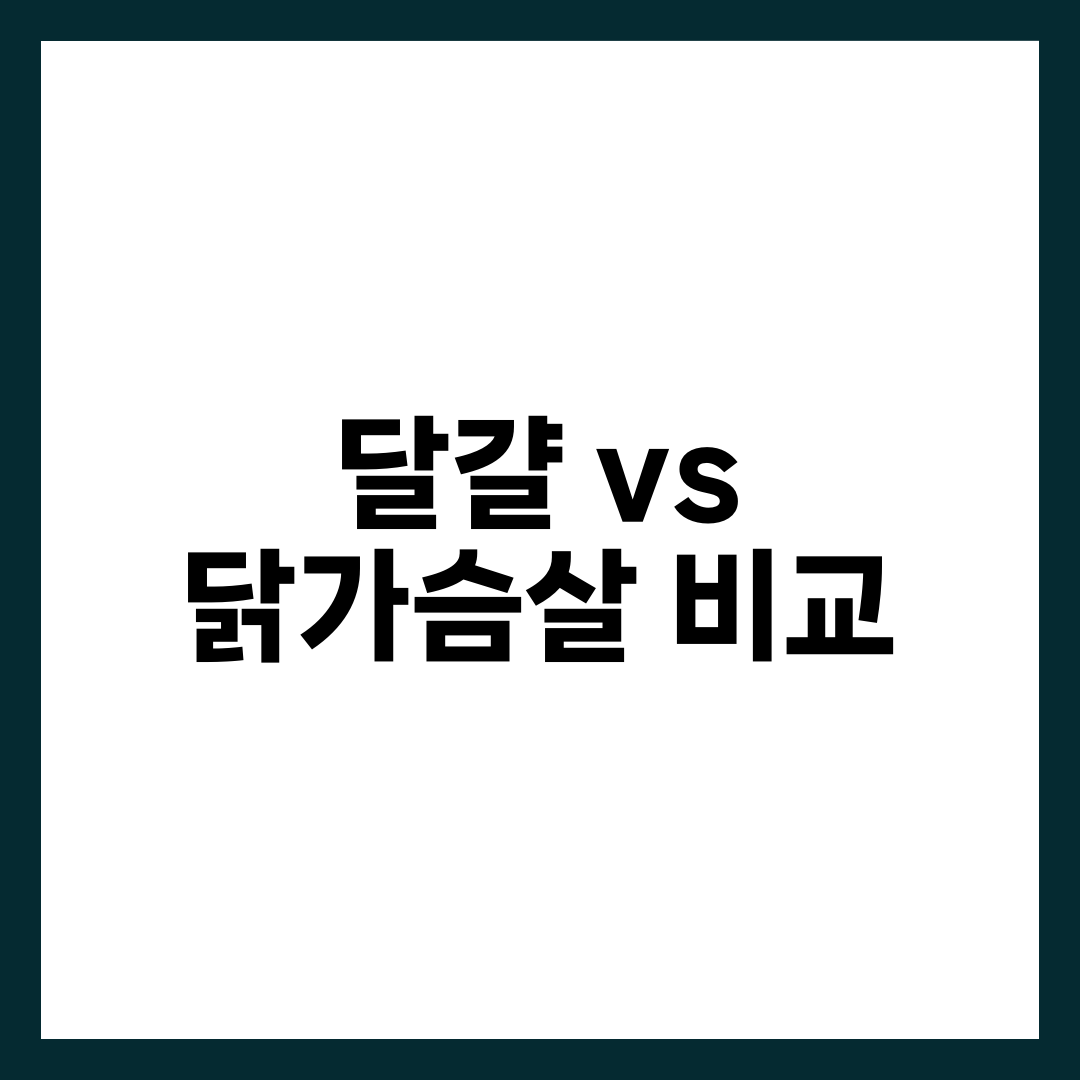 달걀 vs 닭가슴살 단백질 비교, 다이어트·근력에 더 좋은 선택은 설명하는 썸네일 이미지