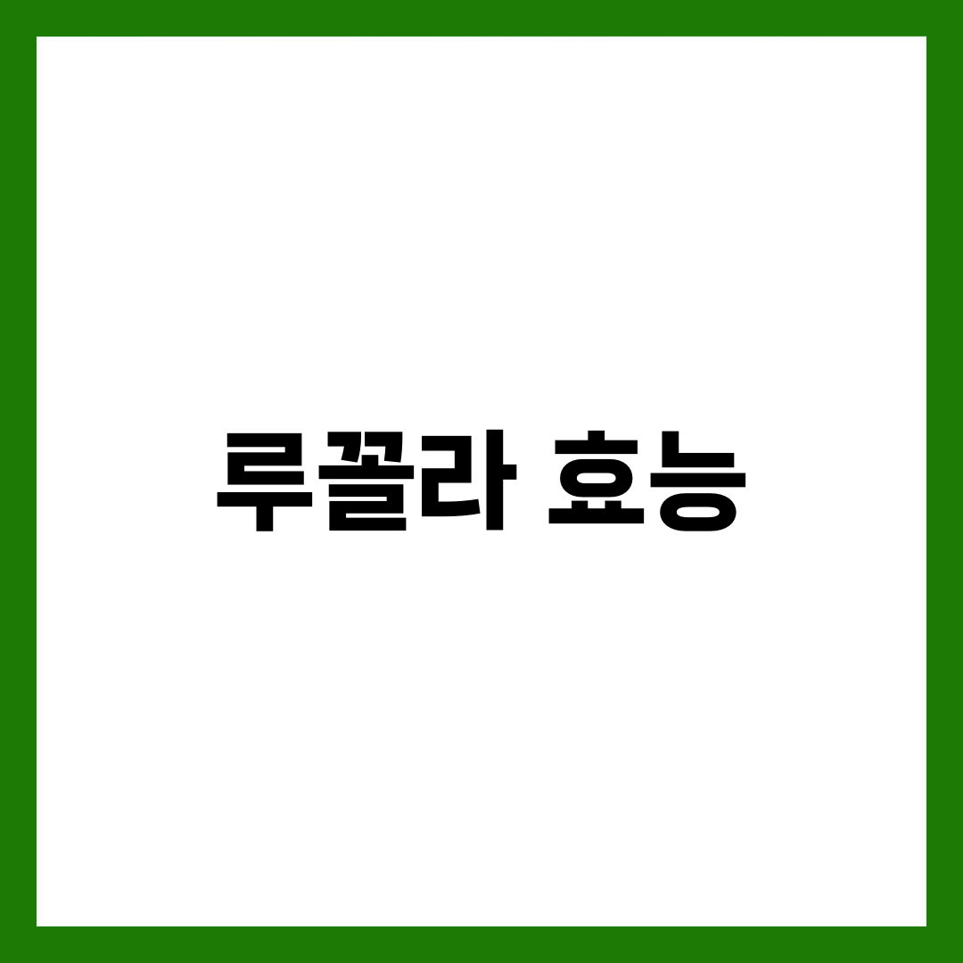 루꼴라 효능 5가지, 위가 예민하면 이렇게 먹어요 5