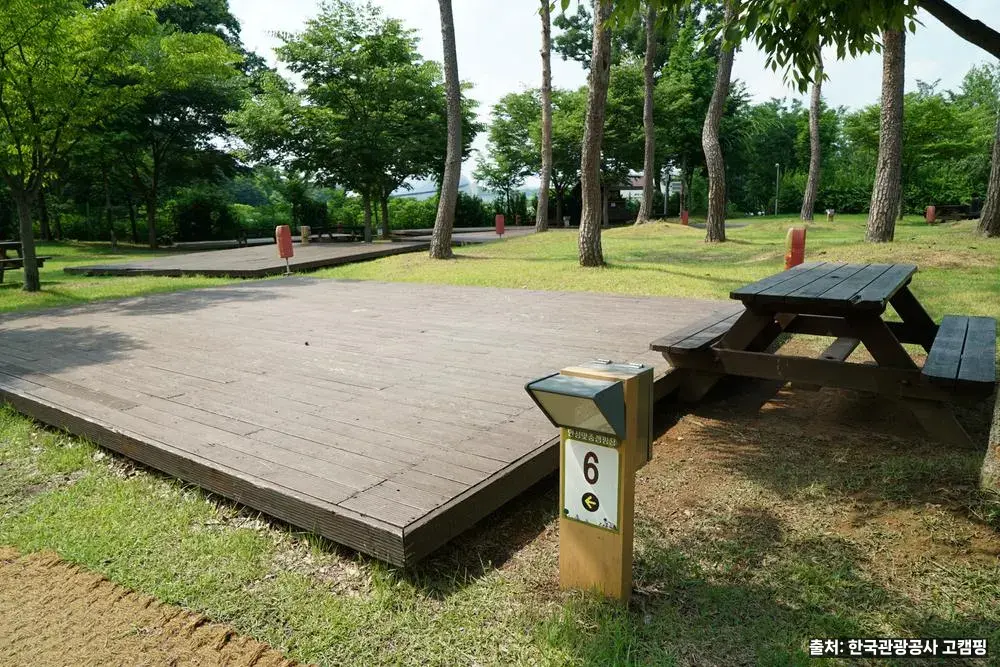 안성맞춤 캠핑장 사이트 전경