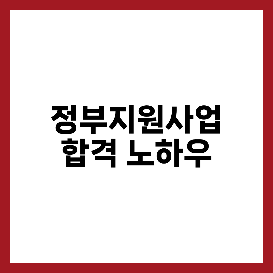 정부지원사업 합격 노하우 — PSST 사업계획서 작성·심사 통과·반려 사유 실전 가이드 설명하는 썸네일 이미지