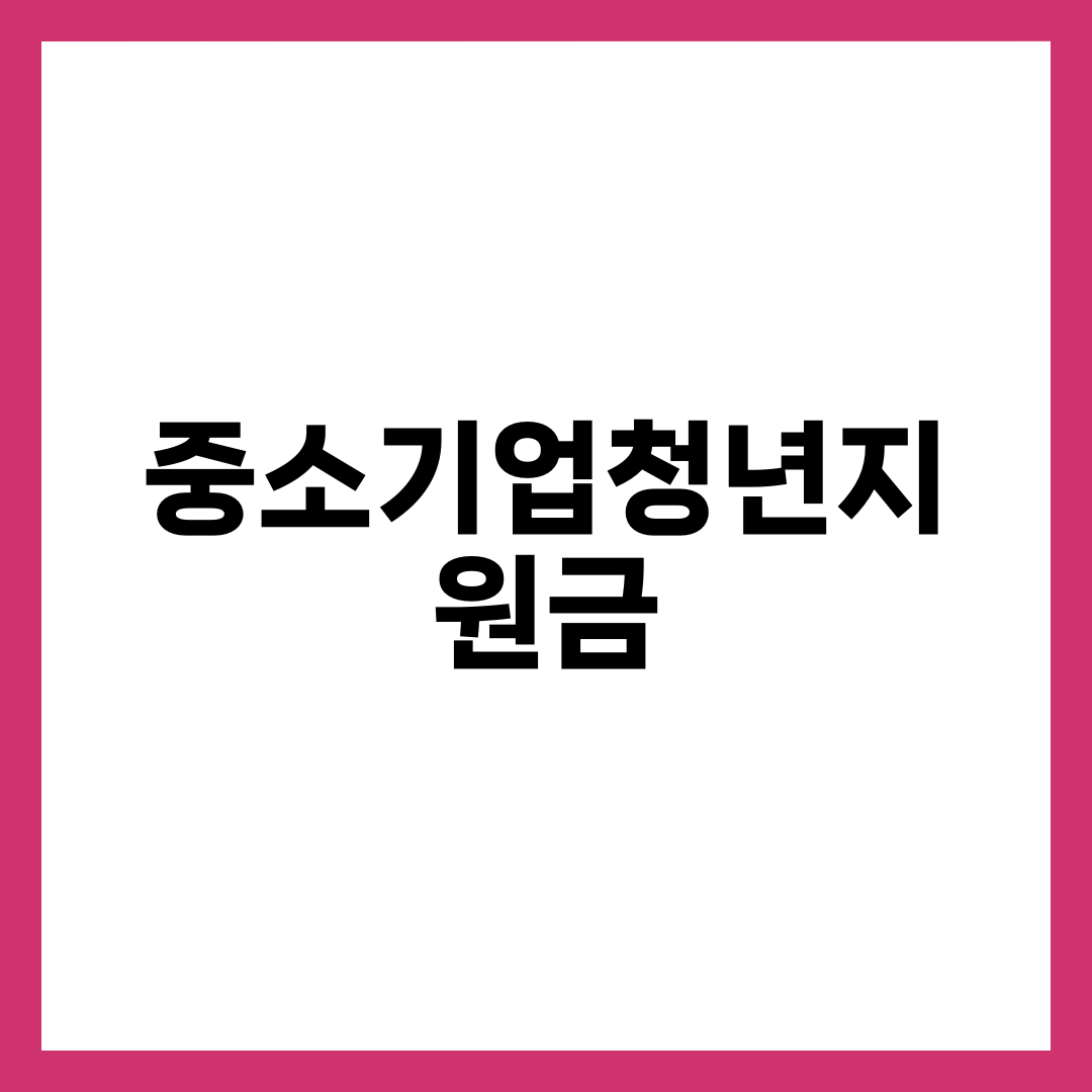 중소기업청년지원금 총정리, 일자리도약장려금·내일채움공제·소득세 90% 감면 완벽 가이드 설명하는 썸네일 이미지