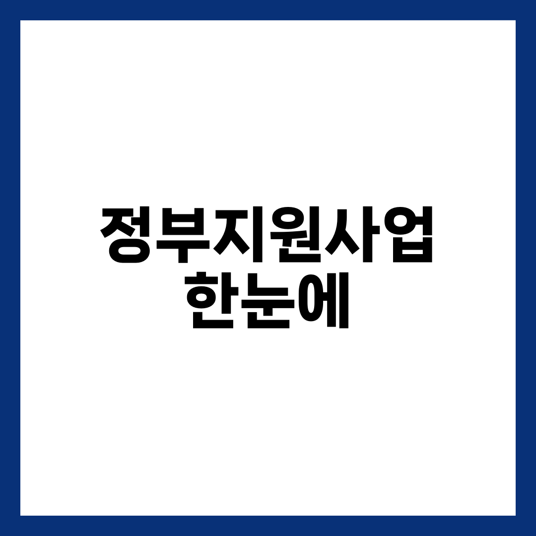 정부지원사업 한눈에 보기, 보조금24·K-스타트업·청년정책 신청 절차와 자격 총정리 설명하는 썸네일 이미지