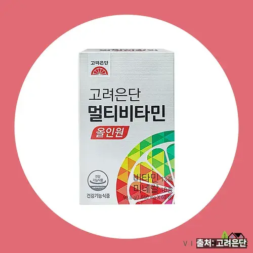 올인원영양제 추천 BEST 5, 한 알로 끝내는 멀티비타민 6 고려은단 멀티비타민 올인원 제품 패키지
