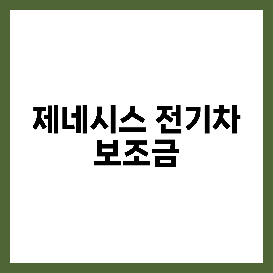 제네시스 전기차, 국산이라 보조금 다 나온다는 착각 설명하는 썸네일 이미지