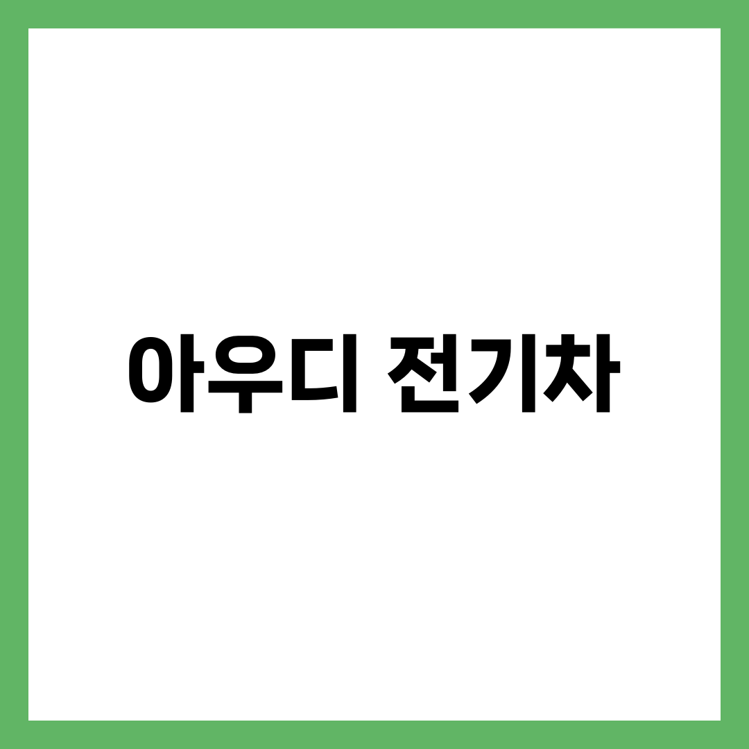 아우디 전기차, 트림 하나 차이로 보조금이 0원 되는 경우 설명하는 썸네일 이미지